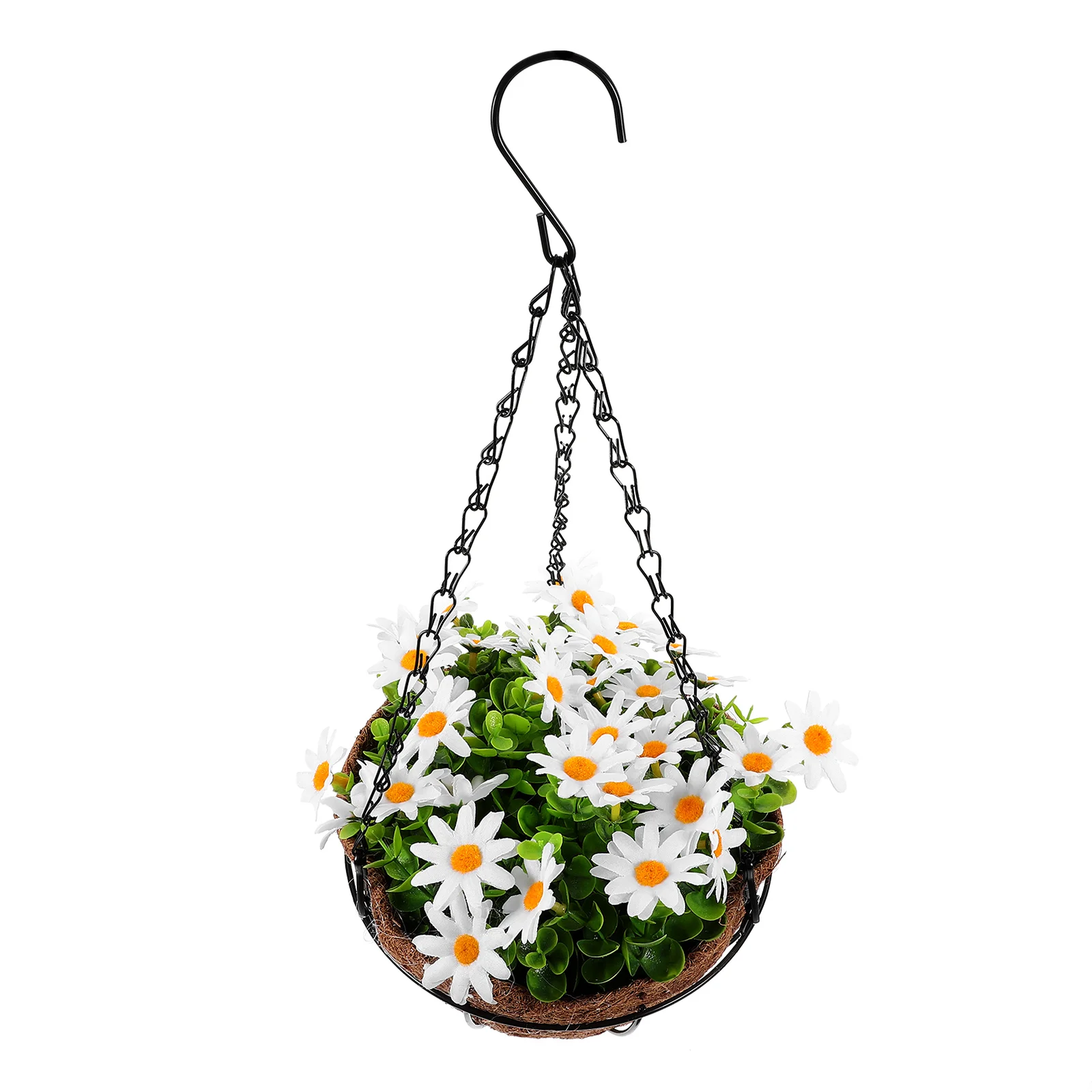 

Artificial Hanging Flower Basket Wear Resistant Material Perfect for Home Garden Balcony Decorative Simulation Flower
