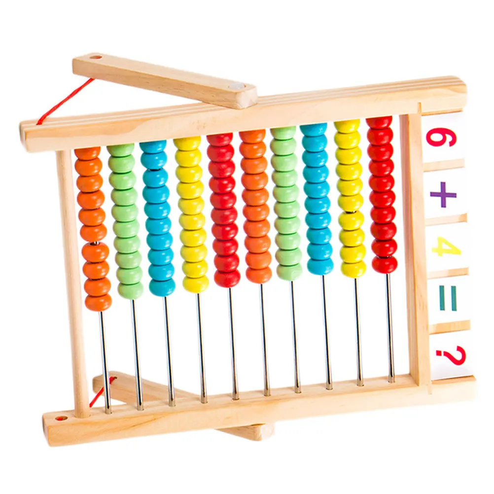 

1Pcs Wood Traditional Abacus Lightweight Portable Counting Frame for Classroom Home School Use Rapid Calculation Practice Early