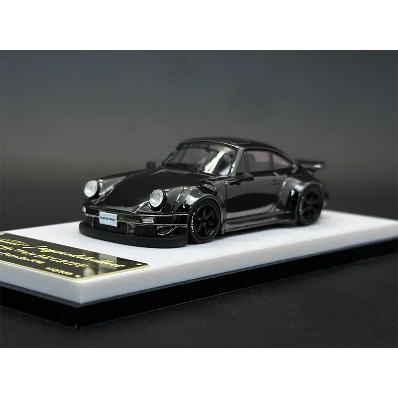 MC 1:64 RWB 930 Whale Wing Duck Wing Chrome Gray Skyline GTR R34 25GT Diecast Diorama Car Model Collection Toys