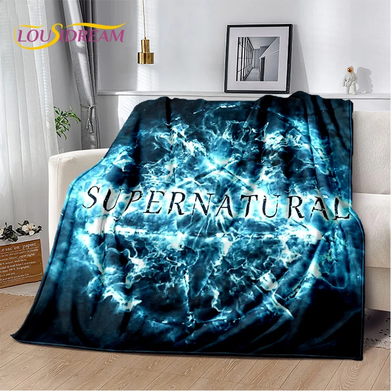 3D SPN Supernatural Sign Dean Sam Blanket,Soft Throw Blanket for Home Bedroom Bed Sofa Picnic Travel Office Cover Child Gift