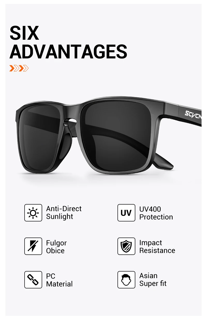 SVCN Neue Polarisierte Sonnenbrille Männer Frauen Outdoor Sport Radfahren Fahren Mode Golf Reise Sonnenbrille UV400 Schutz Brille – Detail 2