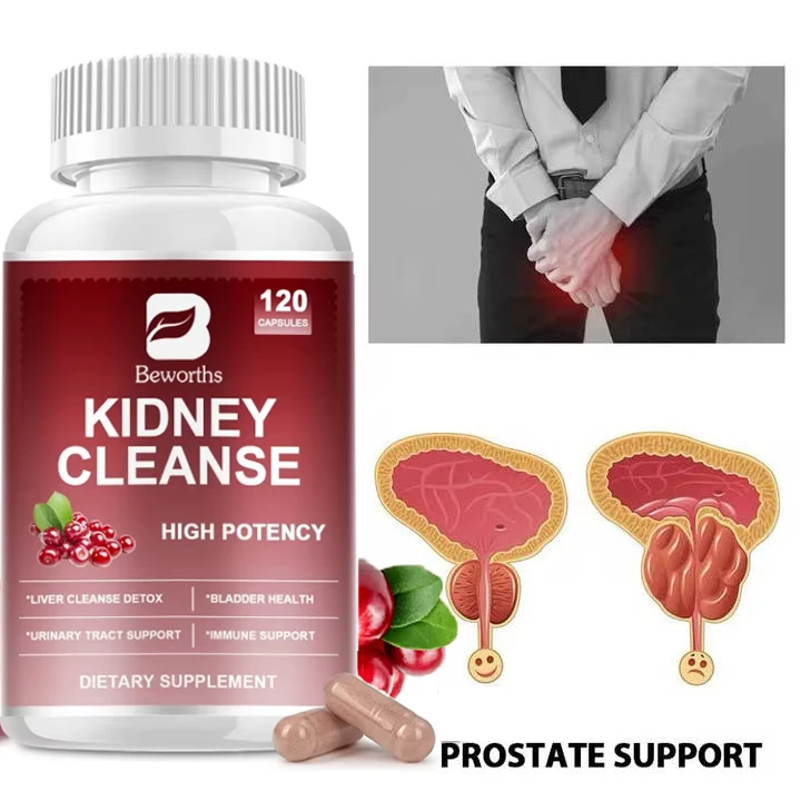 BEWORTHS Kidney Health Capsules Cranberry Extract Supports Urinary System Health Bladder Health Relieve Urinary Tract Pain 