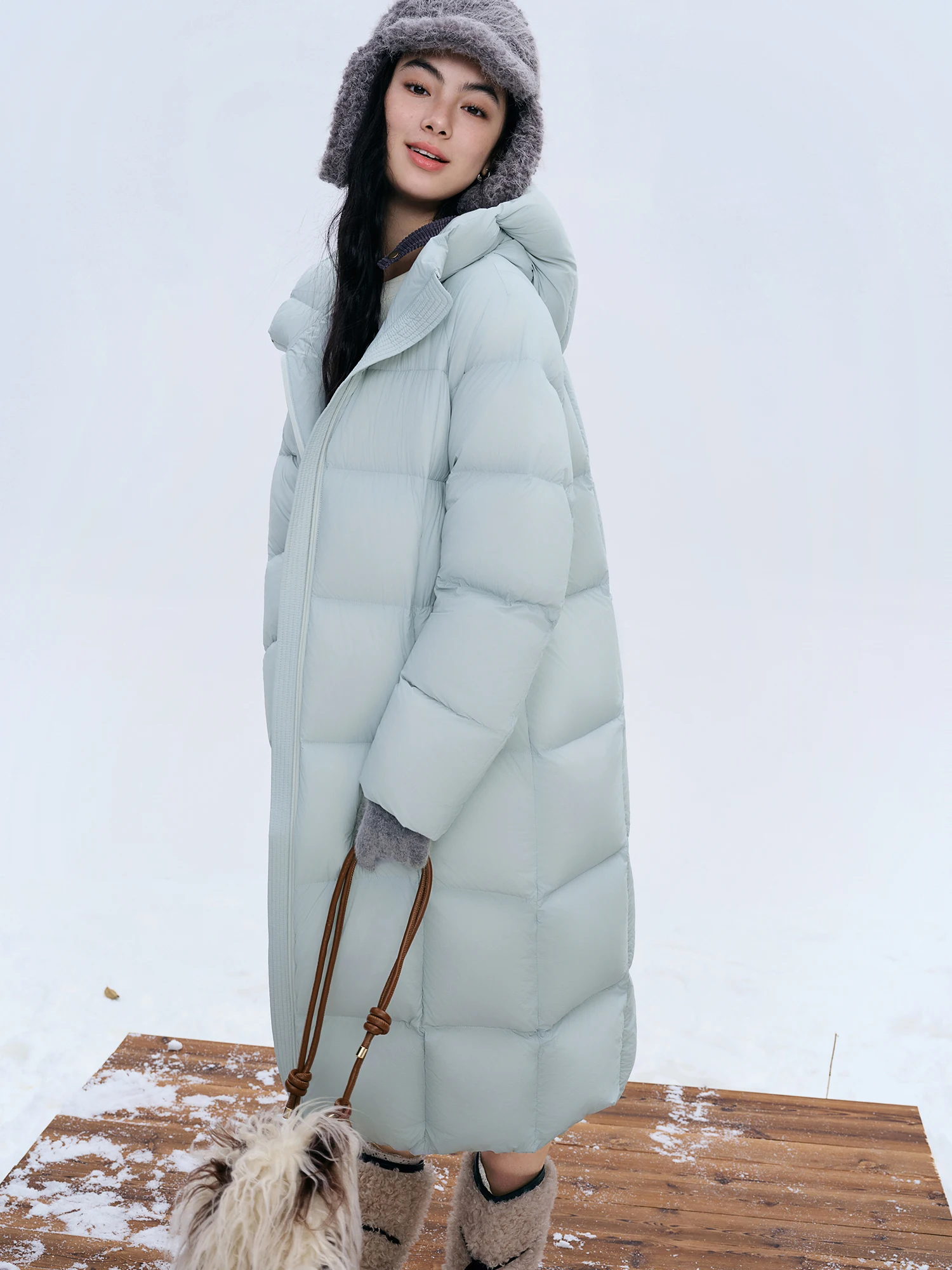 Dushu inverno 2025 feminino longo curto jaqueta - tripla proteção impermeável resistente a óleo à prova de poeira casaco isolado quente