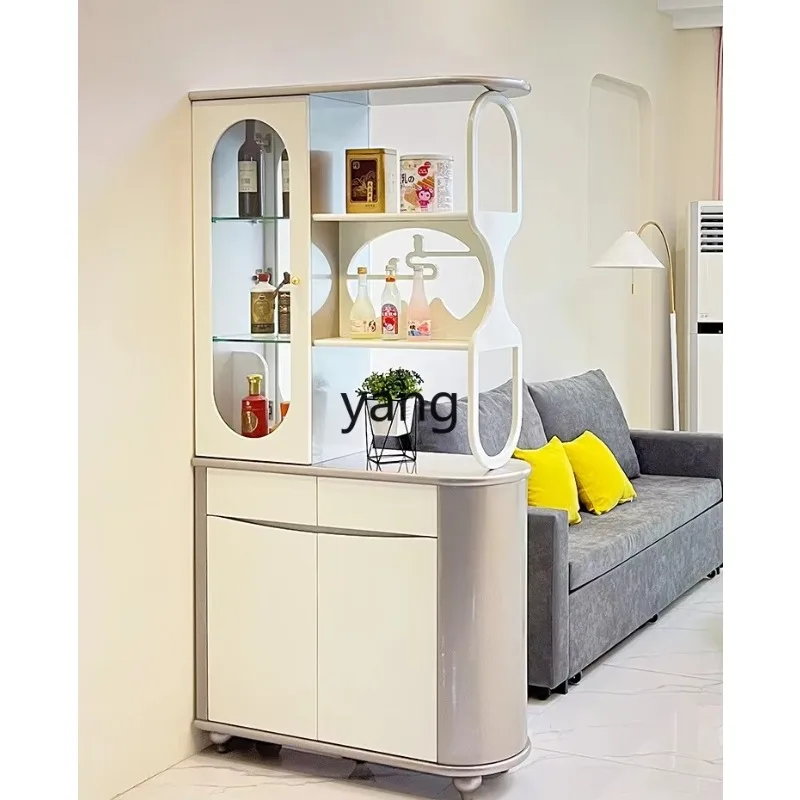 LHhome front door light luxury door cabinet partition cabinet next to sofa French through-the-hall wine cabinet