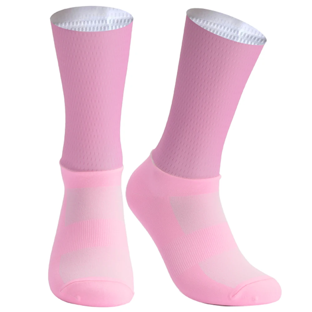 Summer Aero Bike Team New Cycling Socks Silica Gel Non-slip Breathable Pro Racing Sports Socks Men Women Calcetines Ciclismo image 4