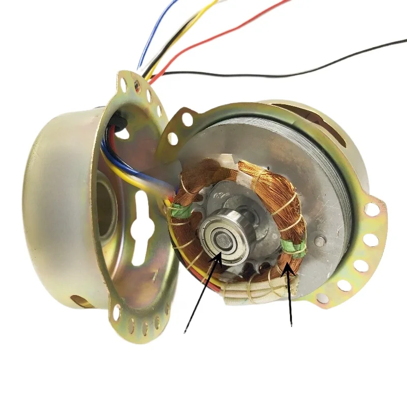 Universal cylindrical tower fan air conditioner fan motor 6-wire three-speed motor double bearing pure copper wire