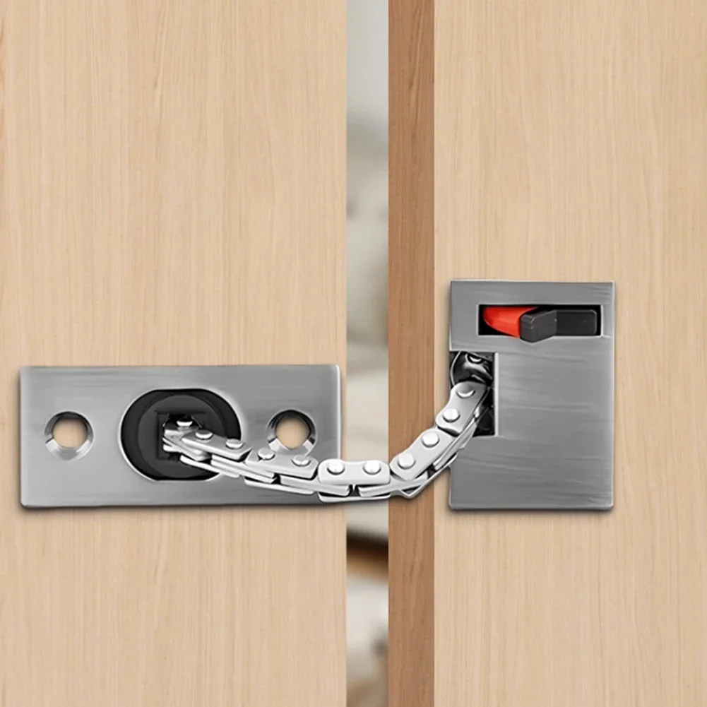 

1 Set Door Chain Lock Security Door Lock Latch Child Proof Safety Chain Locks For Inside Door Security Chain Guard