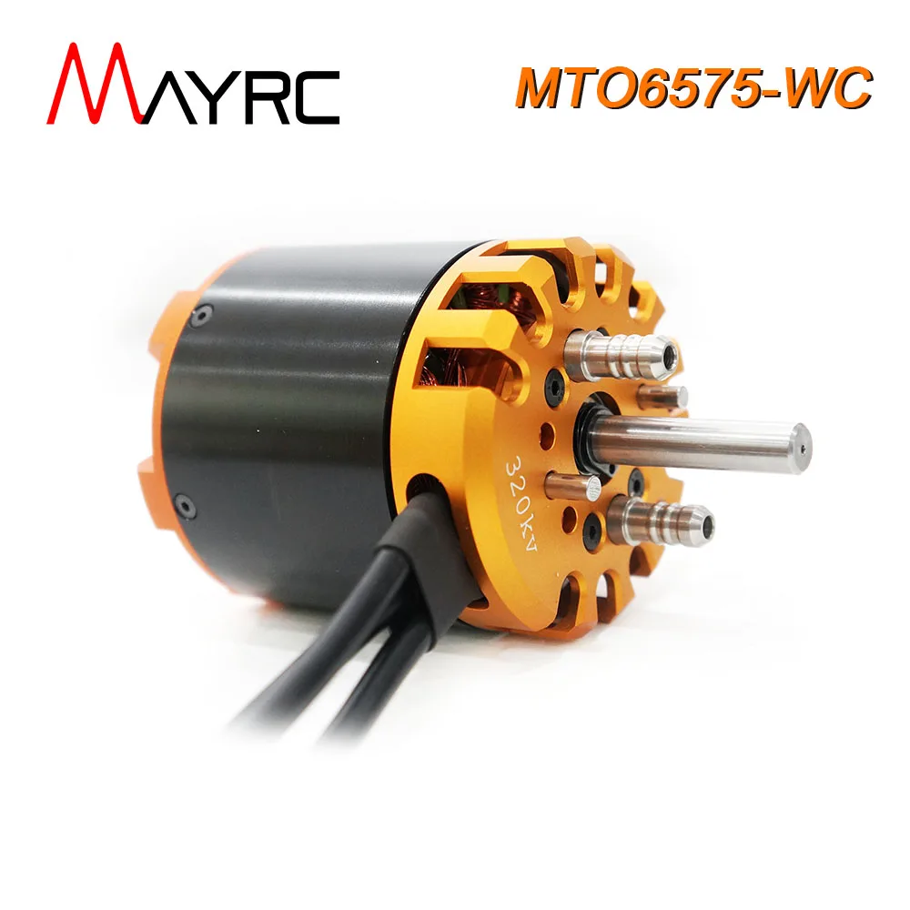 MAYRC 6575 270KV IP64 motore impermeabile 9-22S BLDC Outrunner motore Brushless con raffreddamento ad acqua per propulsore subacqueo E-foil