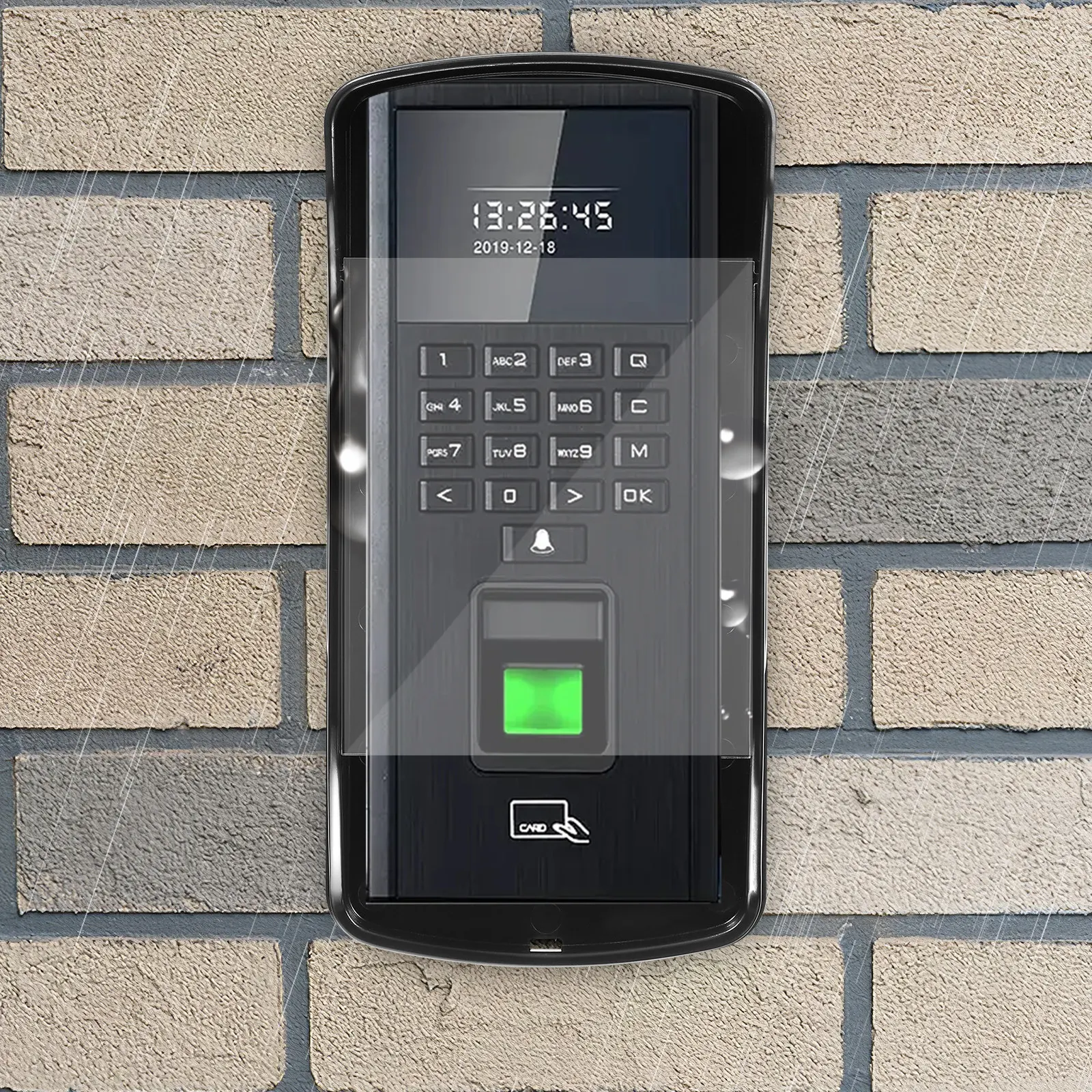 

Face Recognition Attendance Machine Acrylic Rainproof Cover Durable Clear Front Doorbell Protector Outdoor Keypad Guard All