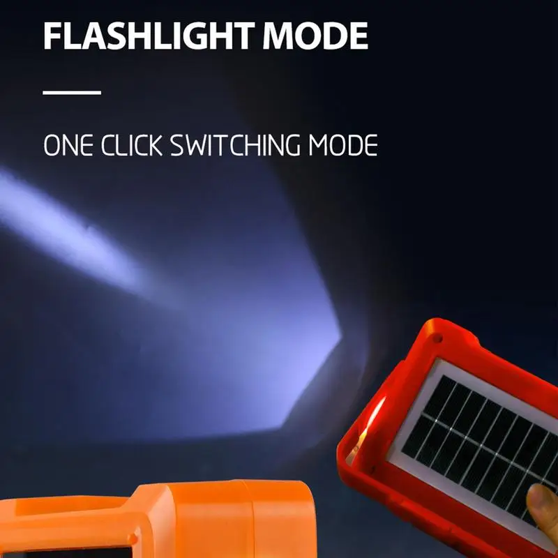 Rechargeable Work Light Multi-Functional Solar Charging Lamp Environmental-Friendly Work Light For Camping For Mountaineering