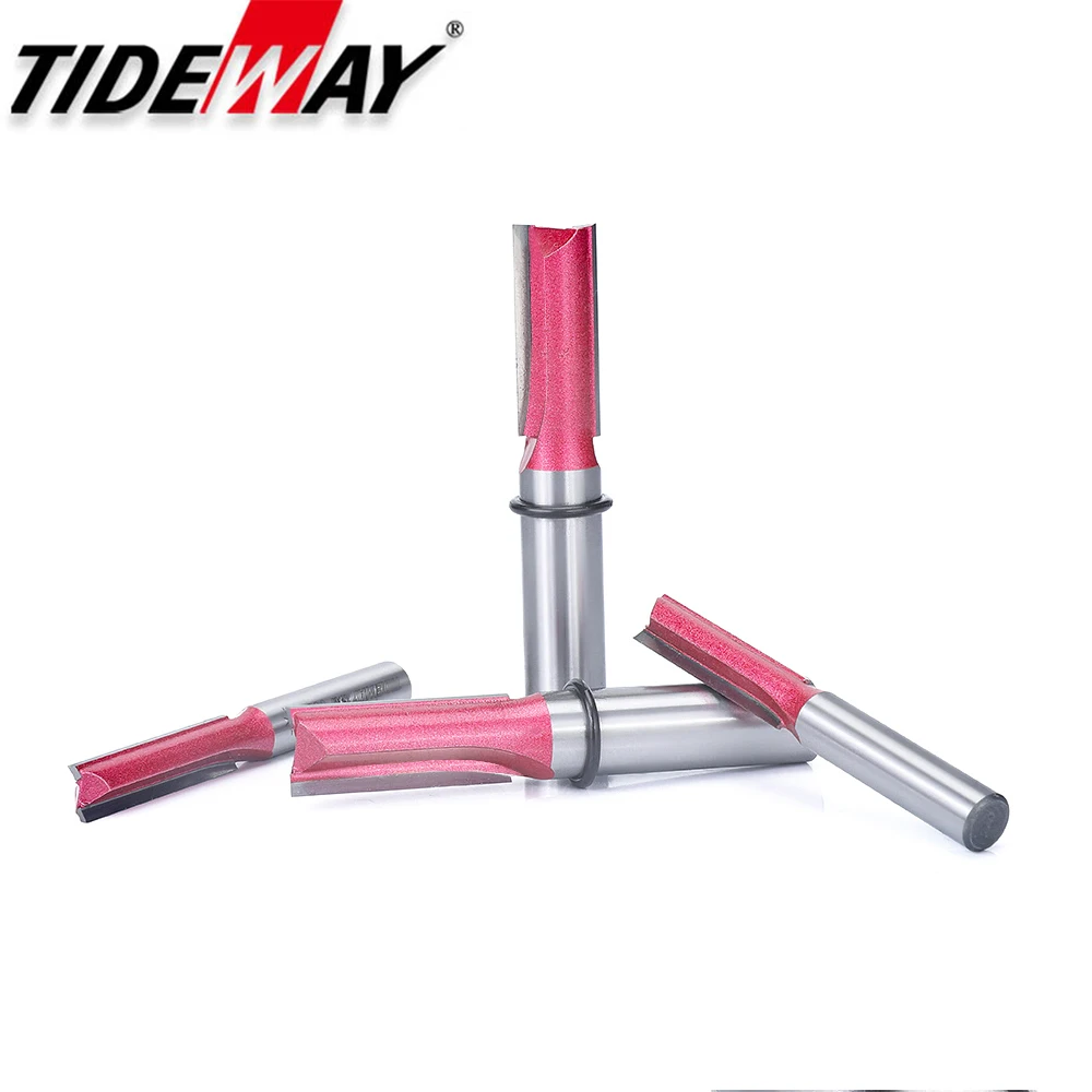 Tideway Router Bit CNC Woodworking Tools 6mm 8mm Shank Industrial Grade Straight Bits Tungsten Carbide Milling Cutters for Wood