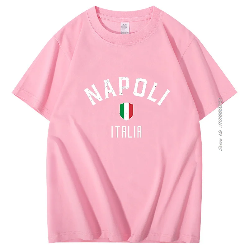 Napoli Campioni D\'italia Customized T-Shirt Unisex Graphic T Shirts Short Sleeve T-Shirts Loose Fashion Summer Men\'s Clothing