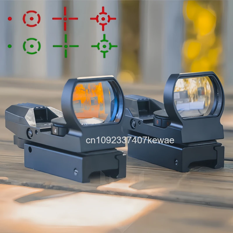 

НОВЫЙ Оптический прицел Reflex с красной/зеленой проекционной точкой, 4 прицельных сетки, коллиматор для охотничьих ружей, для планок 11 мм / 20 мм