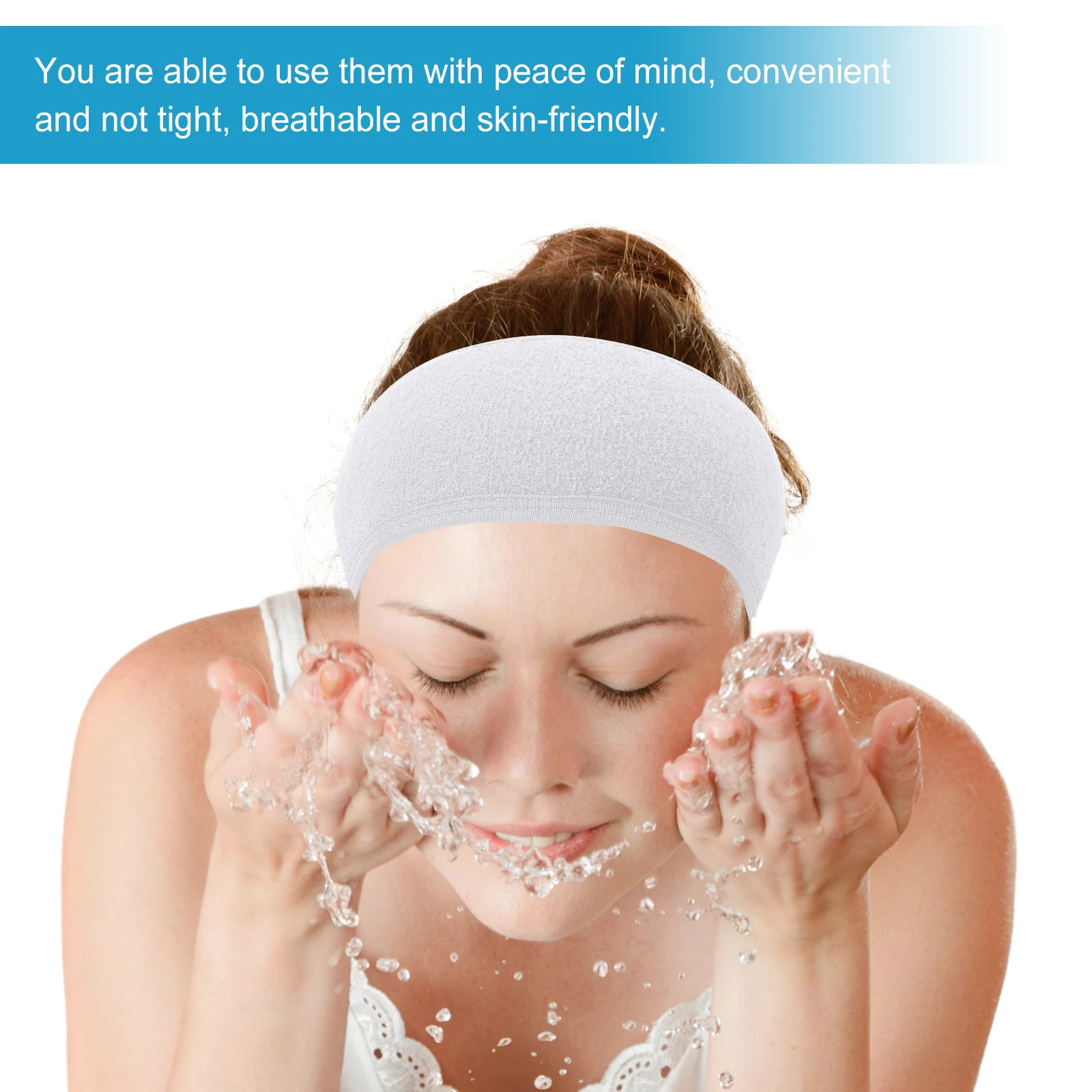 

3 шт. спортивных повязок на голову, дышащие эластичные повязки для женщин, для тренировок, макияжа, впитывающие пот повязки для бега