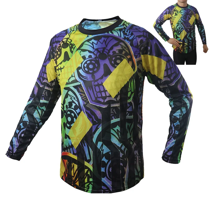 

2023 Mtb Jersey Downhill Race T-Shirt Bicycle Cycling Motocross Mx BMX Mountain Bike Cross Motocycle Long Sleeve Sports Shirt