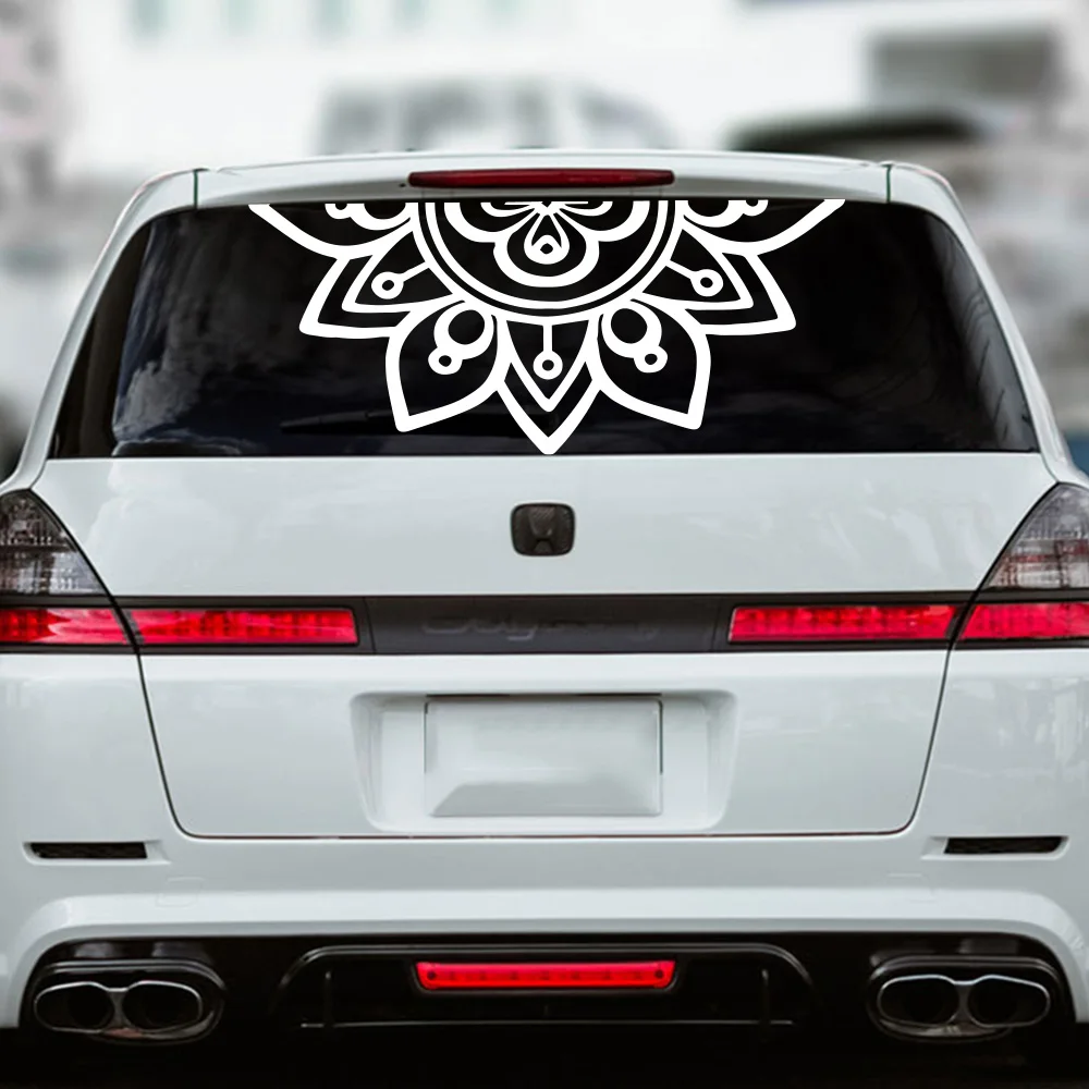 Creative Pattern Mandala Car Sticker for The Cars Decals for Car Rear Windshield Detachable Body Decoration Accessories view 3