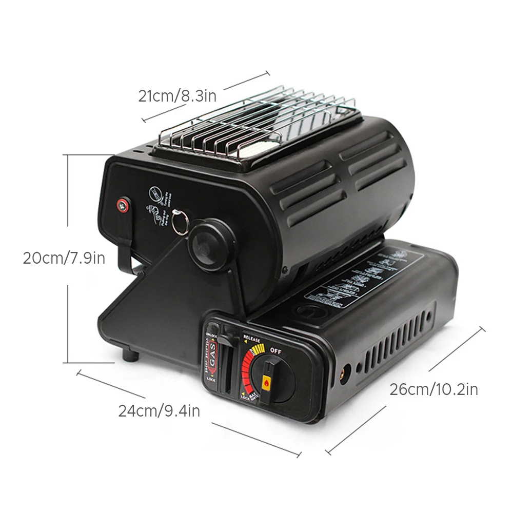 

outdoor gas heater 1300W Gas Heater Dual-use Camping Heater Portable Gas Oven for Heating Cooking