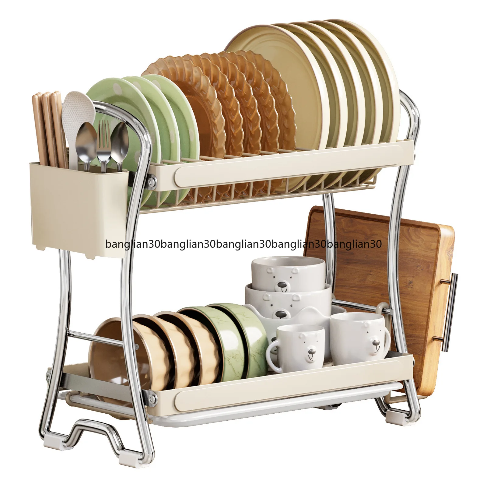 Kitchen rack Drain rack Household multi-functional sink Tableware storage supplies