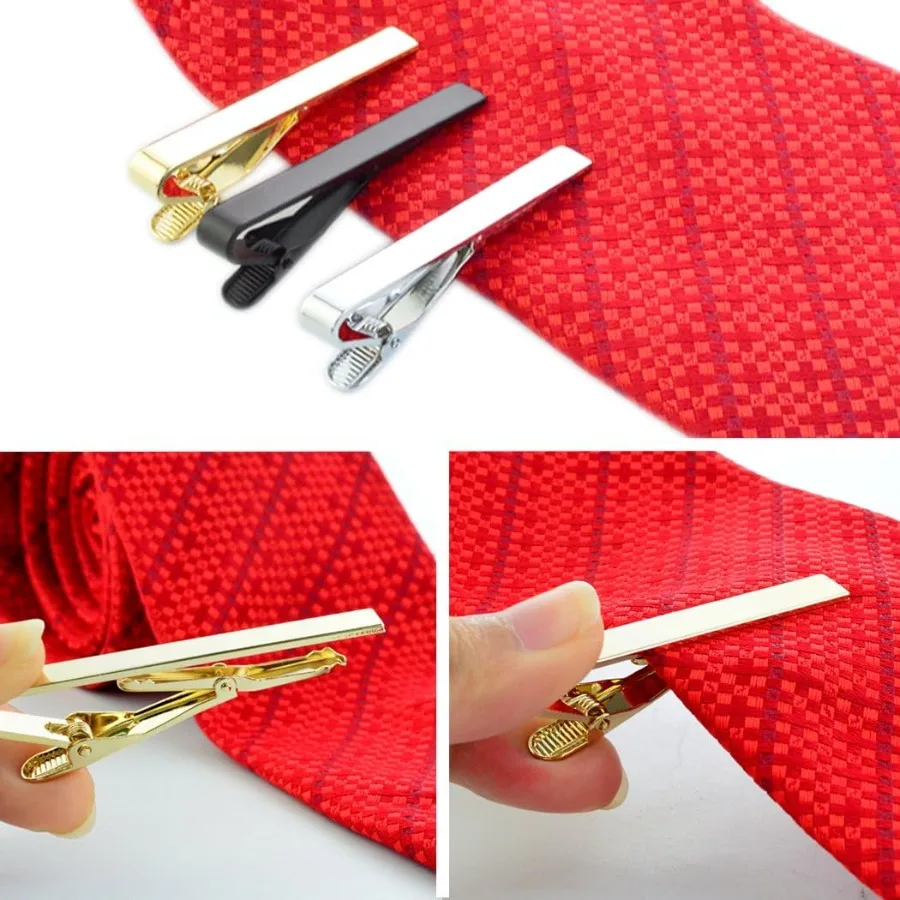 3 قطع من مشابك ربطة العنق الكلاسيكية للرجال دبابيس ربطة العنق الأنيقة مع تصميم 2.2 بوصة مثالية لمناسبات الأعمال الذكرى السنوية للزفاف أ