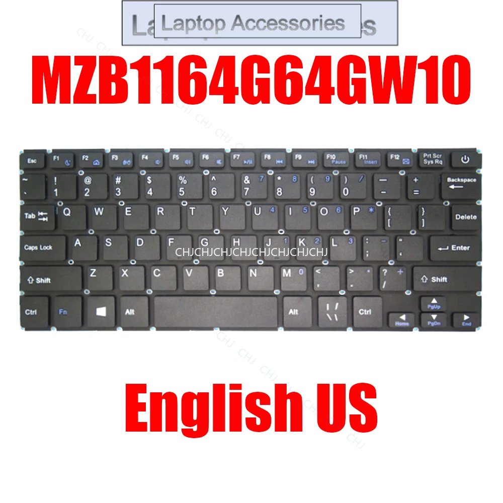 F clavier d'ordinateur portable pour Evolve III pour Maestro pour E-Book MZB1164G64GW10 2AWLG-MEB11W 2AWLG-MEB11V2 2AWLG-MEB11V4 anglais US noir