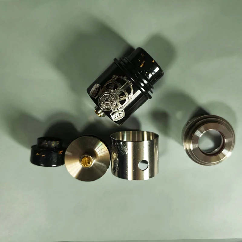 NEW Apocalypse GEN 2 RDA Resin Drip Tip Single Dual Coil Build 24mm with Squonk BF Pin Tank Replacement accessorie - view 4