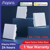 Aqara Wall Switch D1 ZigBee Smart Wireless Switch Key Light Remote Control Fire Wire With /NO Neutral Work With Mi Home HomeKit