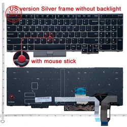 NEW English US/RU Keyboard for ThinkPad E580 E585 E590 E595 L580 L590 T590 P52 P72 R590 P51S T580S E590 P52 T15 Gen 1/T15 Gen 2