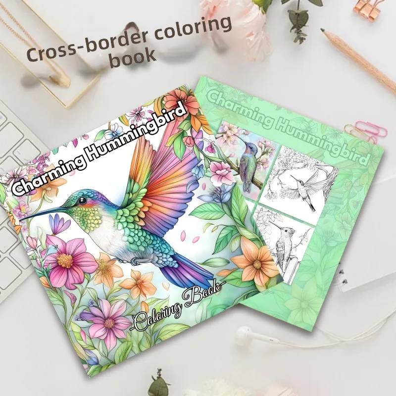 Hummingbird Adult Coloring Book Exquisite Floral Bird Scenes for Relaxation Stress Relief Creative Art Gift