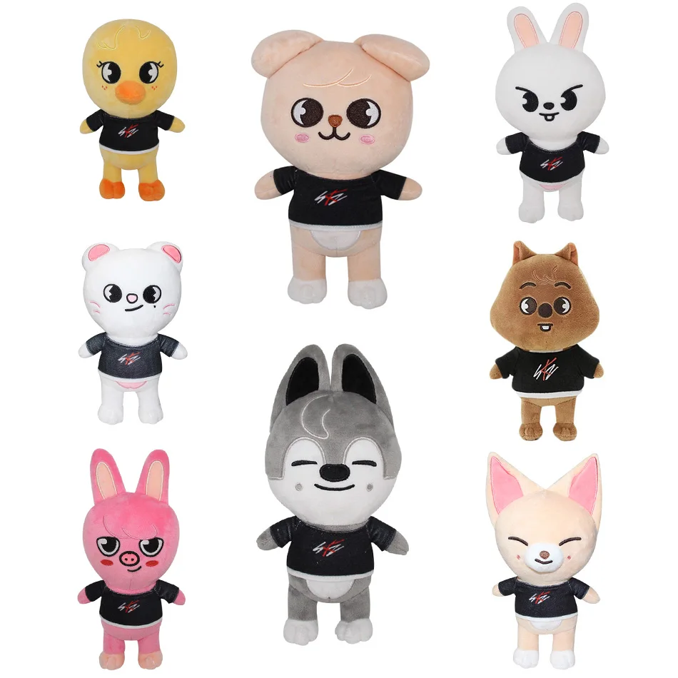 Stray Kids Plush Cartoon  Korean Super Star Stuffed Animal Plushies Doll Kawaii Companion for Kids Adults Fans Sk zoo Toy Gift