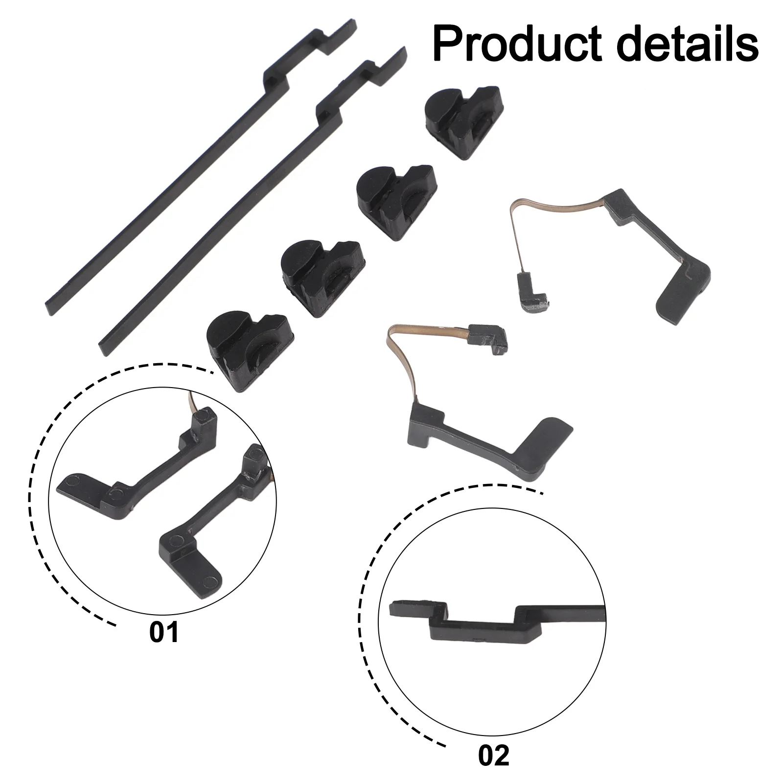 

Direct Replacement Panoramic Slider Repair Kit for Mercedes For CLA A C E 10 Pieces Compatible with Multiple Models