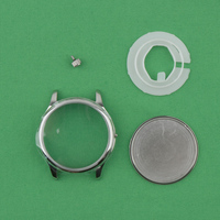 1 set 2035 movement case PC21 SL68 SP68 VJ32 VJ33 for daily stainless steel case 35mm watch case Silver case