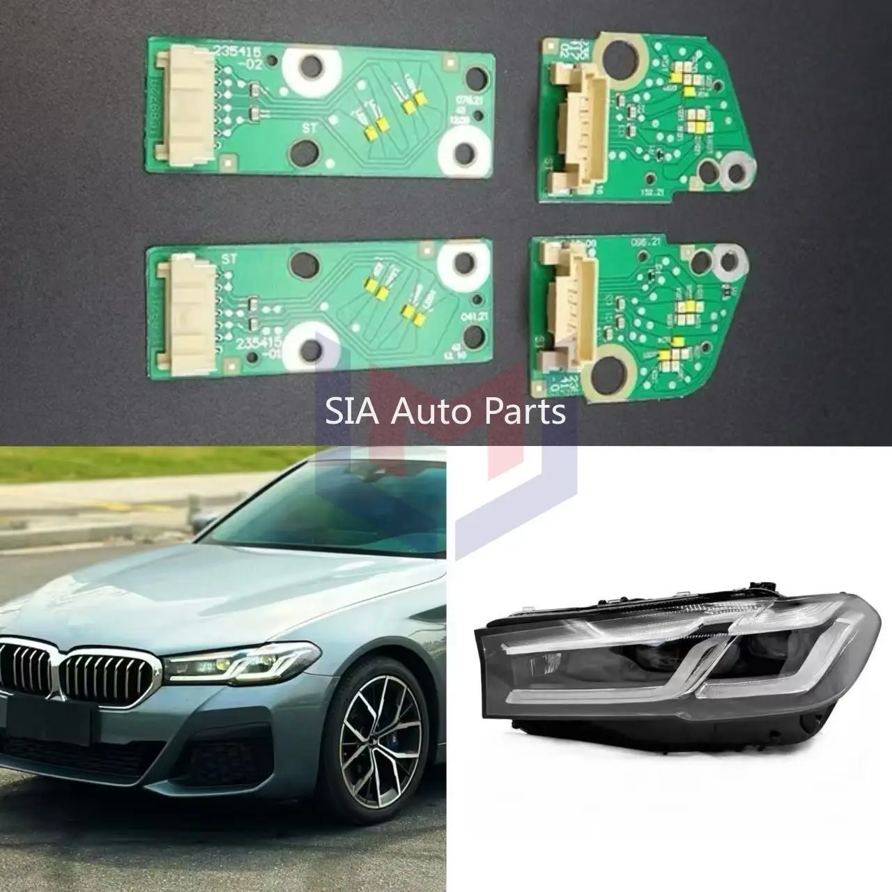 

Новый для BMW 5 серии G30 G38 2021-2023 желтый чип направляющей световой пластины для автомобильных фар DRL чип балласта Angel Eyes
