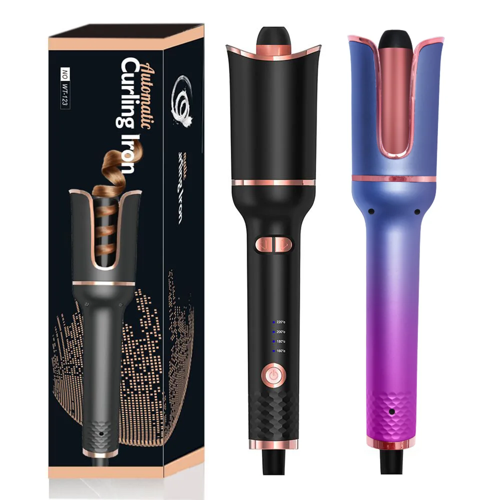 

Portable 360 Rotating Auto Hair Curling Iron Mini Ceramic Diy Magic Automatic Hair Curler Professional Hair Curling Style Iron