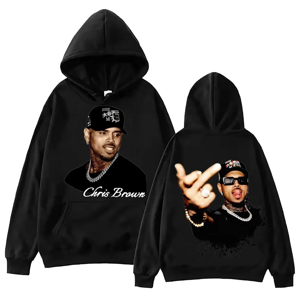 

Chris Brown Breezy Bowl XX Tour Hoodies 2025 Vintage Merch Hoodie Men and Women Hip-hop Sports Pullover Sweatshirt