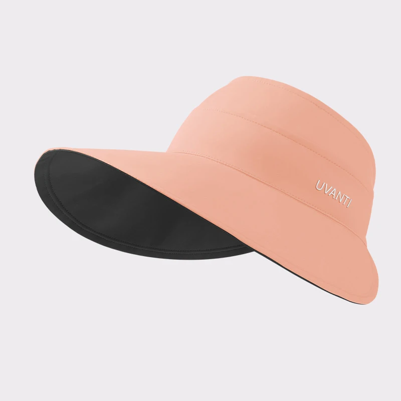 Sun Hats for Women Wide Brim Uv Protection Summer Beach Visor Oversized Double Side Open Top Hat for Travel Sports Sunscreen Cap