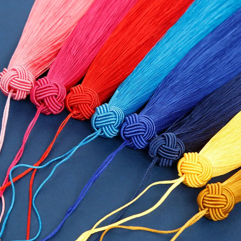 2-50pcs 14cm Crafts Tassels Handmade Soft Silky Pineapple Cap Tassel Fringe For DIY Craft Jewelry Making Bookmark Supplies