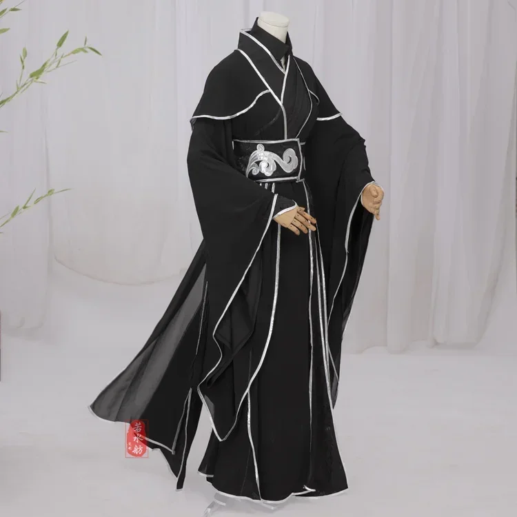 Anime Tian Guan Ci Fu He Xuan Cosplay Sha Po Lang Chang Geng Costume MO DAO ZU SHI Song Zichen Costumes Black Hanfu Adult Outfit