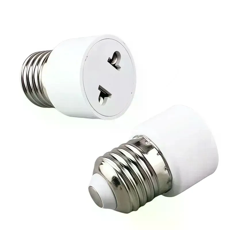 

1Pcs Lamp Socket US/EU Without Light Practical White E27 Plug Bulb Holder Light Fixture Bulb Base Adapter DIY Accessories