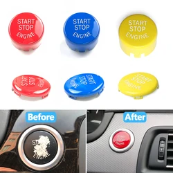 Car Engine Start Stop Button Cover Replace Switch Keyless De-ignition Push Accessories For BMW X3 X4 X5 E90 E91 E60 F01 F12 F10