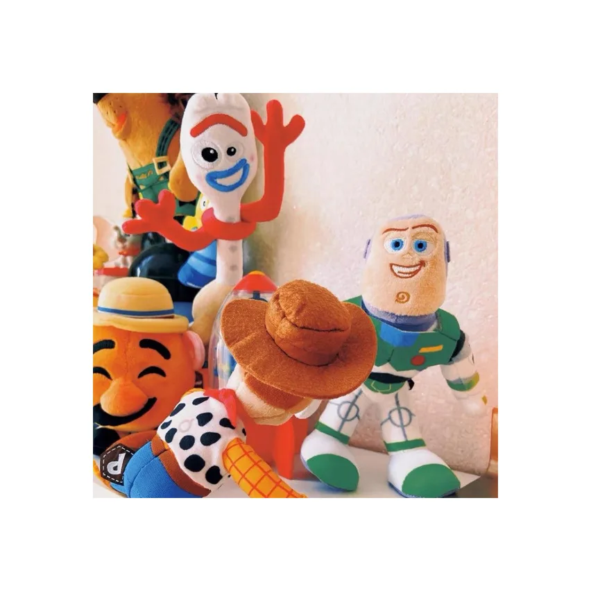 TOMY-Boneca de pelúcia Toy Story infantil, Tomei genuíno, Buzz Lightyear, garfo e garfo, venda direta na fábrica