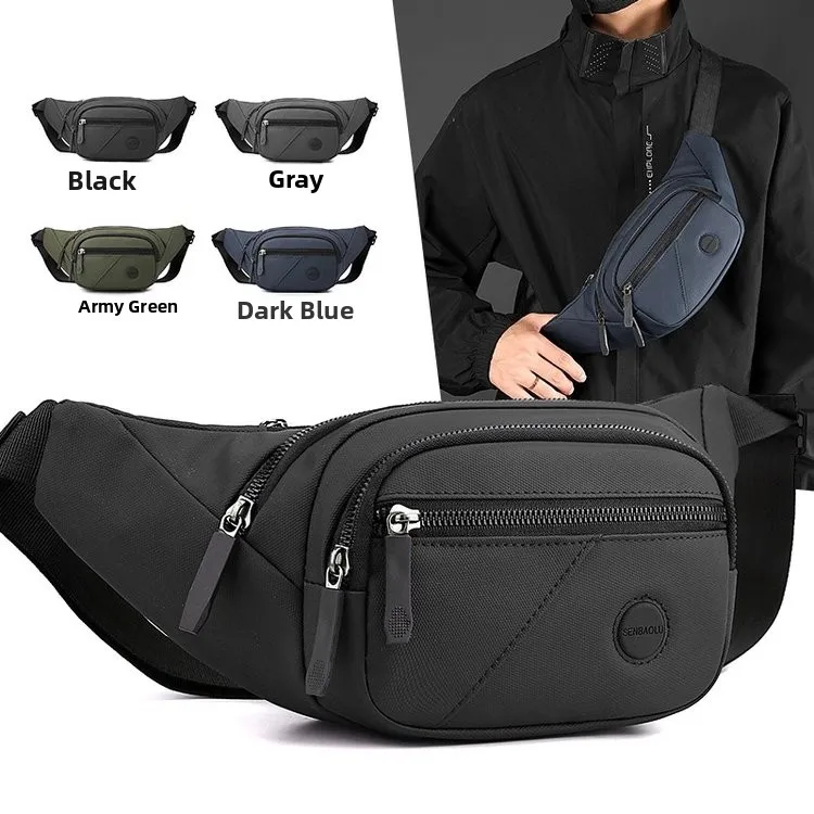 

Men's Multifunctional Sports Waist Bag Large Capaci Travel Money Bag Outdoor Travel Sports Waist Bag Trendy Nylon Material