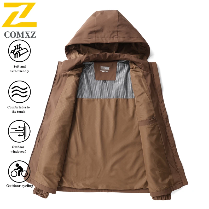 سترة واقية من EiAO للزوجين معطف شتوي ناعم مقاوم للماء ومقاوم للرياح مبطن بالصوف للتنزه والتخييم والصيد 2025 عصري #6