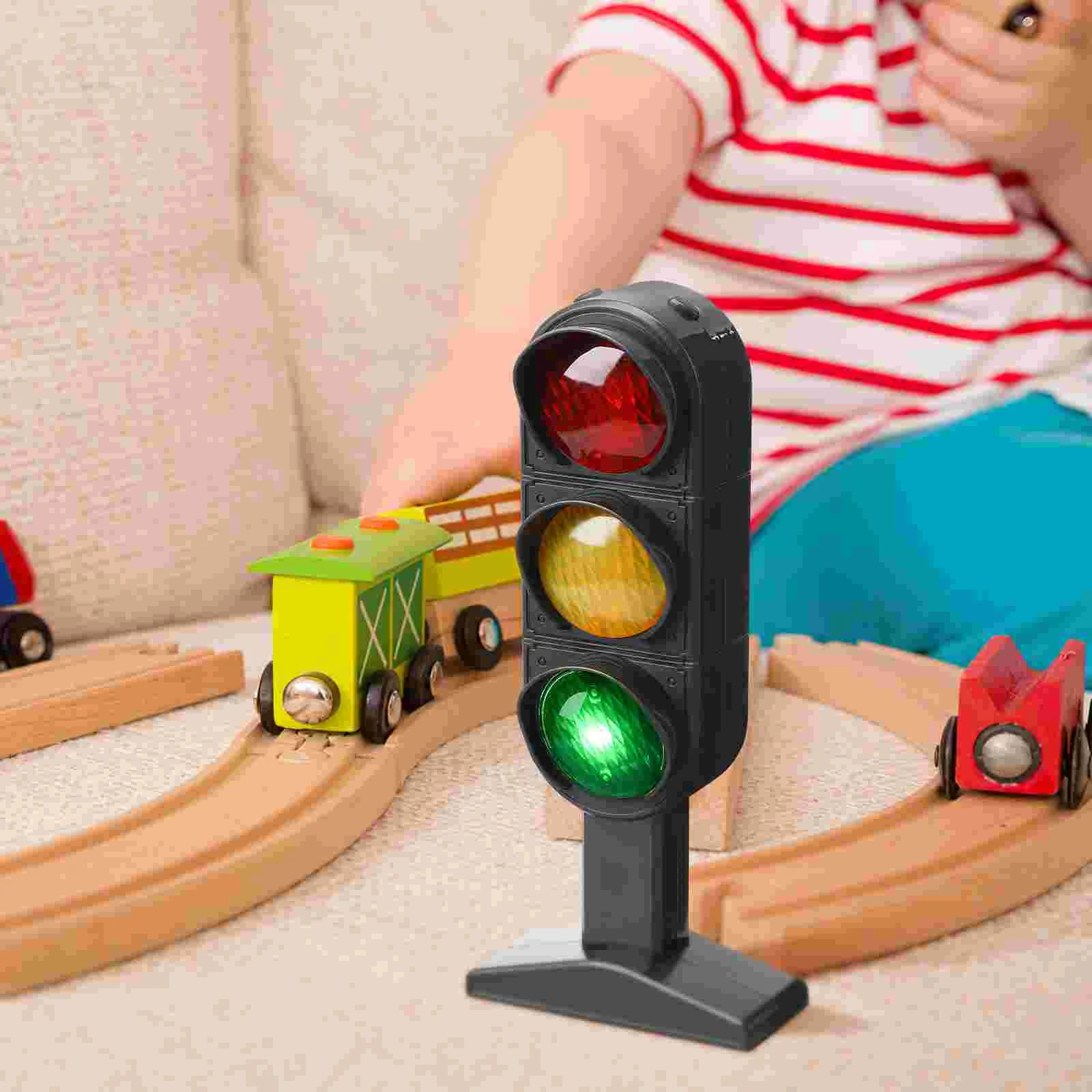 Traffic Light Toy for Kids Models Sound Sign Lights Signal Ornament Road Toys Signs