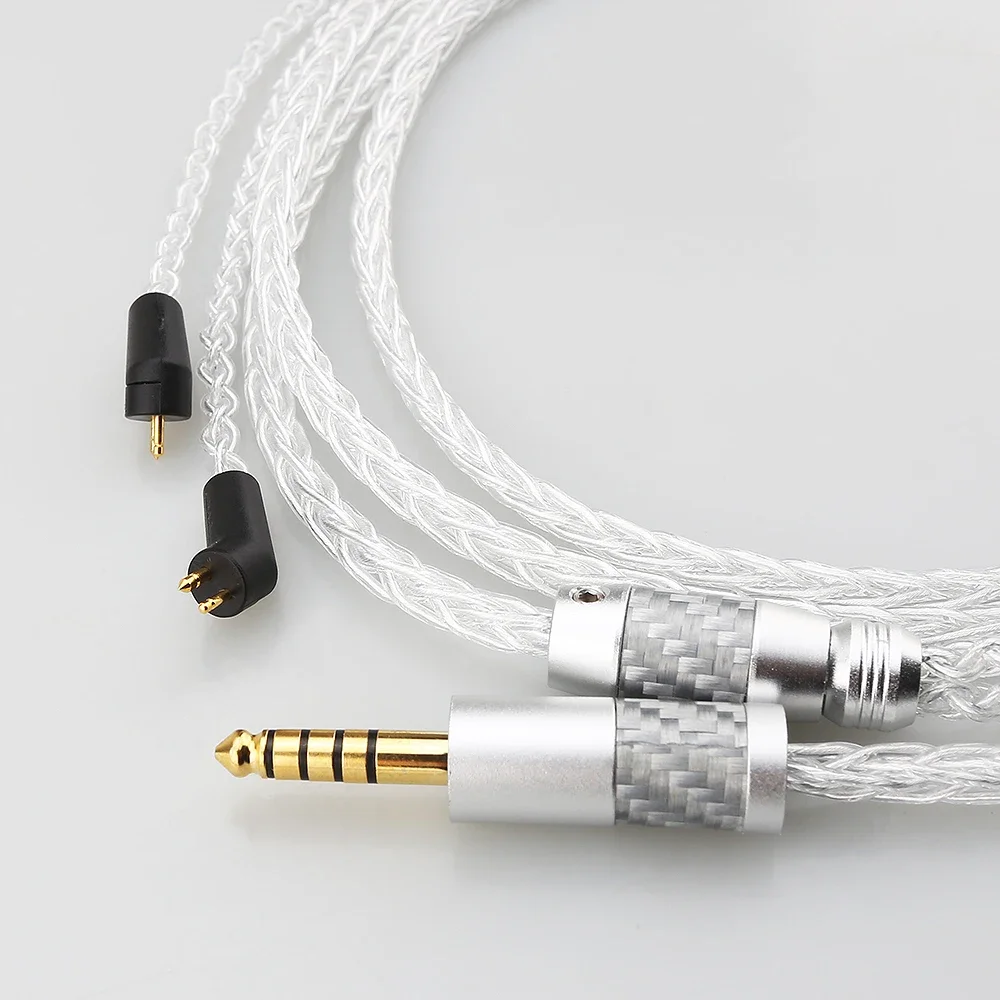 8-rdzeniowy kabel słuchawkowy HIFI z czystego srebra do słuchawek ETYMOTIC ER4P ER4B ER4S ER4PT