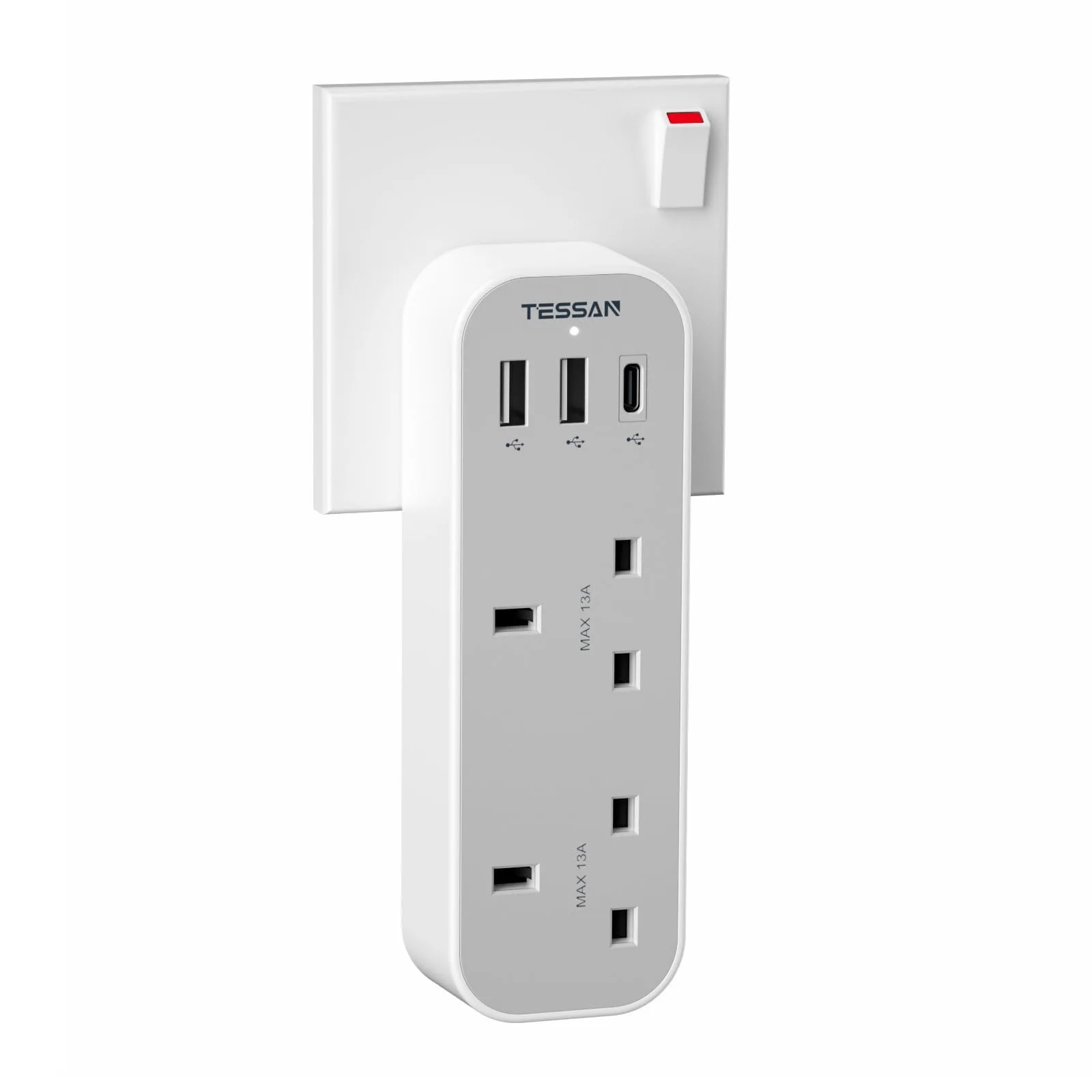 TESSAN Double Plug Socket Extension with 2 USB Ports: The Real-World Solution for Overloaded Outlets at Home and While Traveling