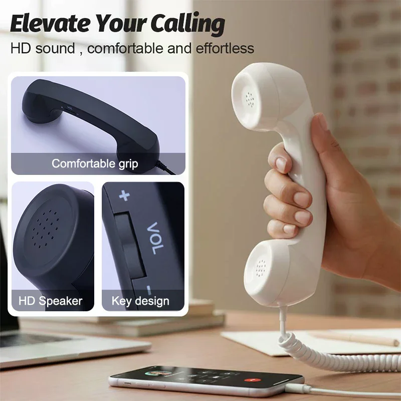 Retro słuchawka telefoniczna, – Retro Handset Phone recenzja i cena