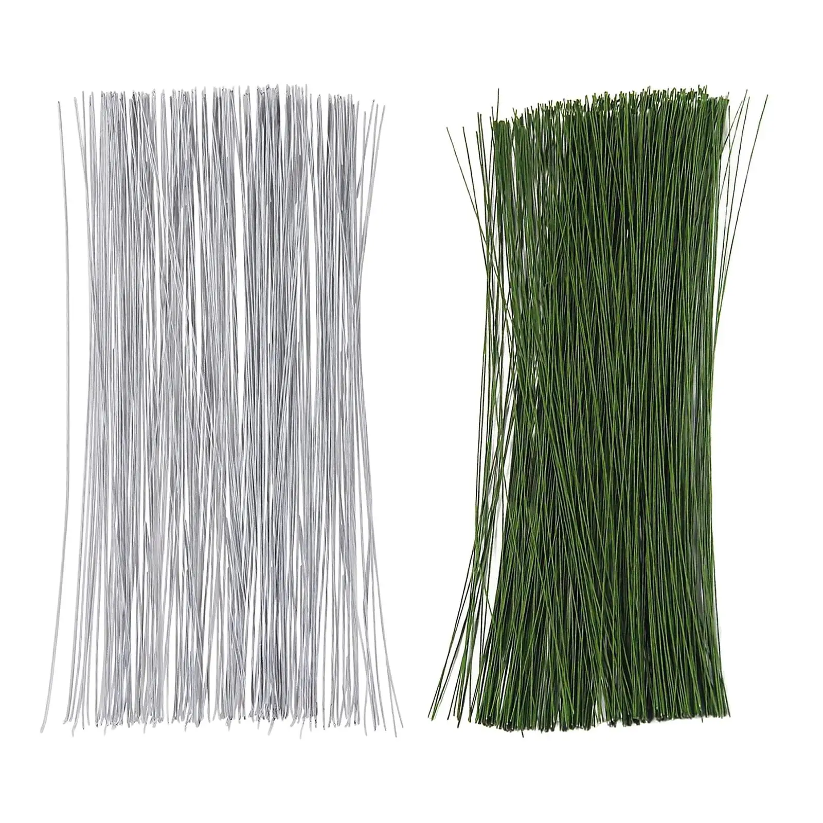 200x Flower Wire Paper Wrapped 24 Gauge DIY Artificial Plant Stem Decor