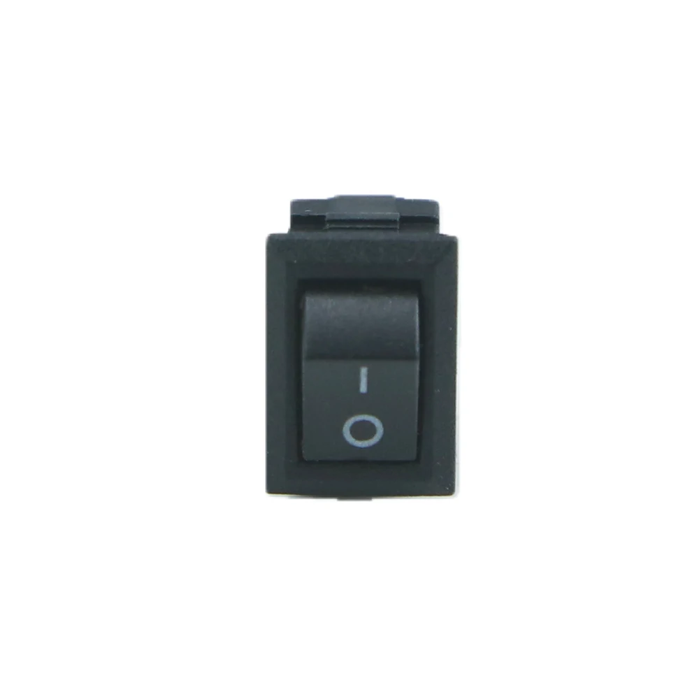 10x15mm 2 Pin ON/OFF SPST Rocker Switch 3A 250V Mini Push Button Black  Snap-in KCD11 view 2
