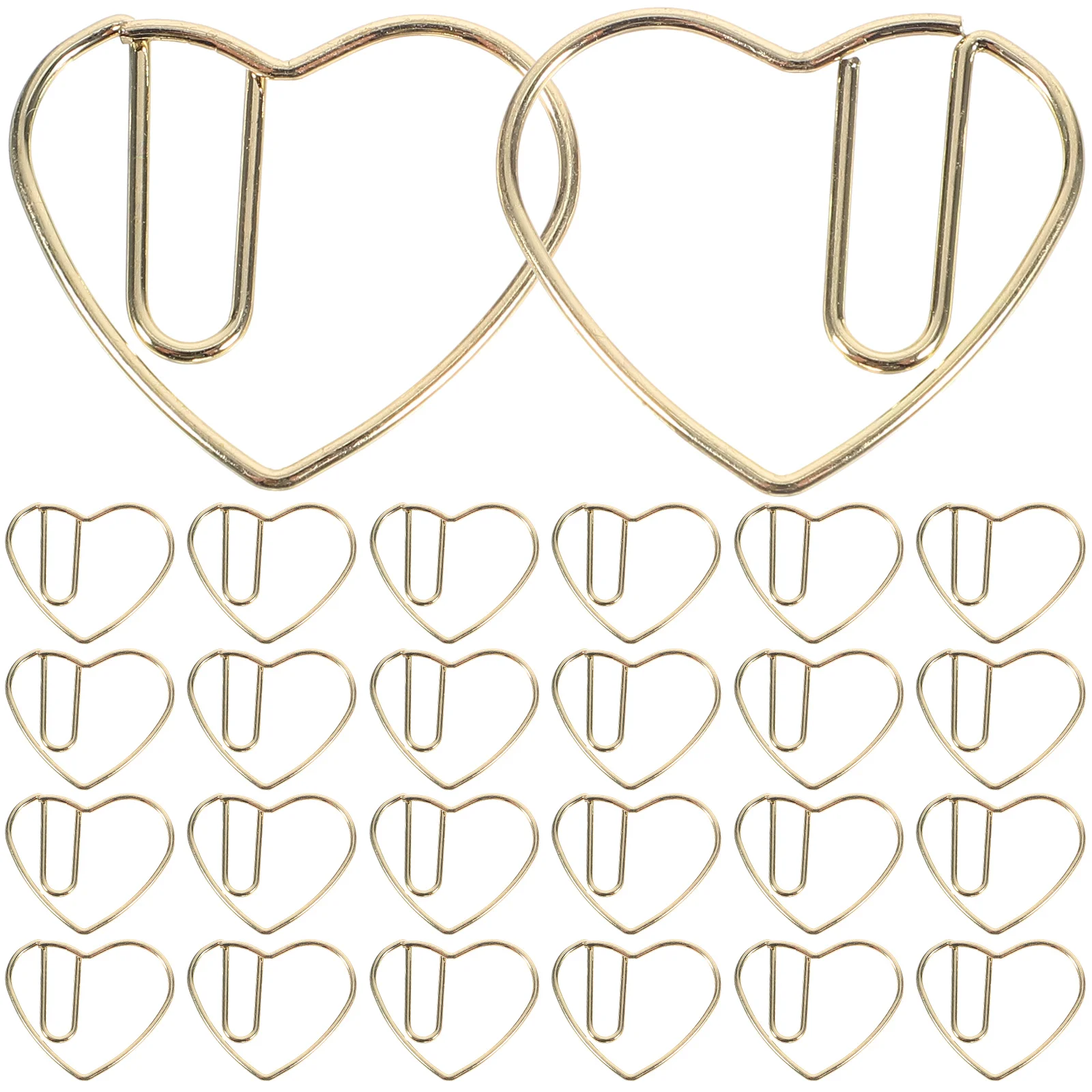 50 Uds. Clips de papel para decoraciones de boda, clips decorativos para archivos, modelado de corazón, álbum de recortes, documentos, Metal, bonito para oficina