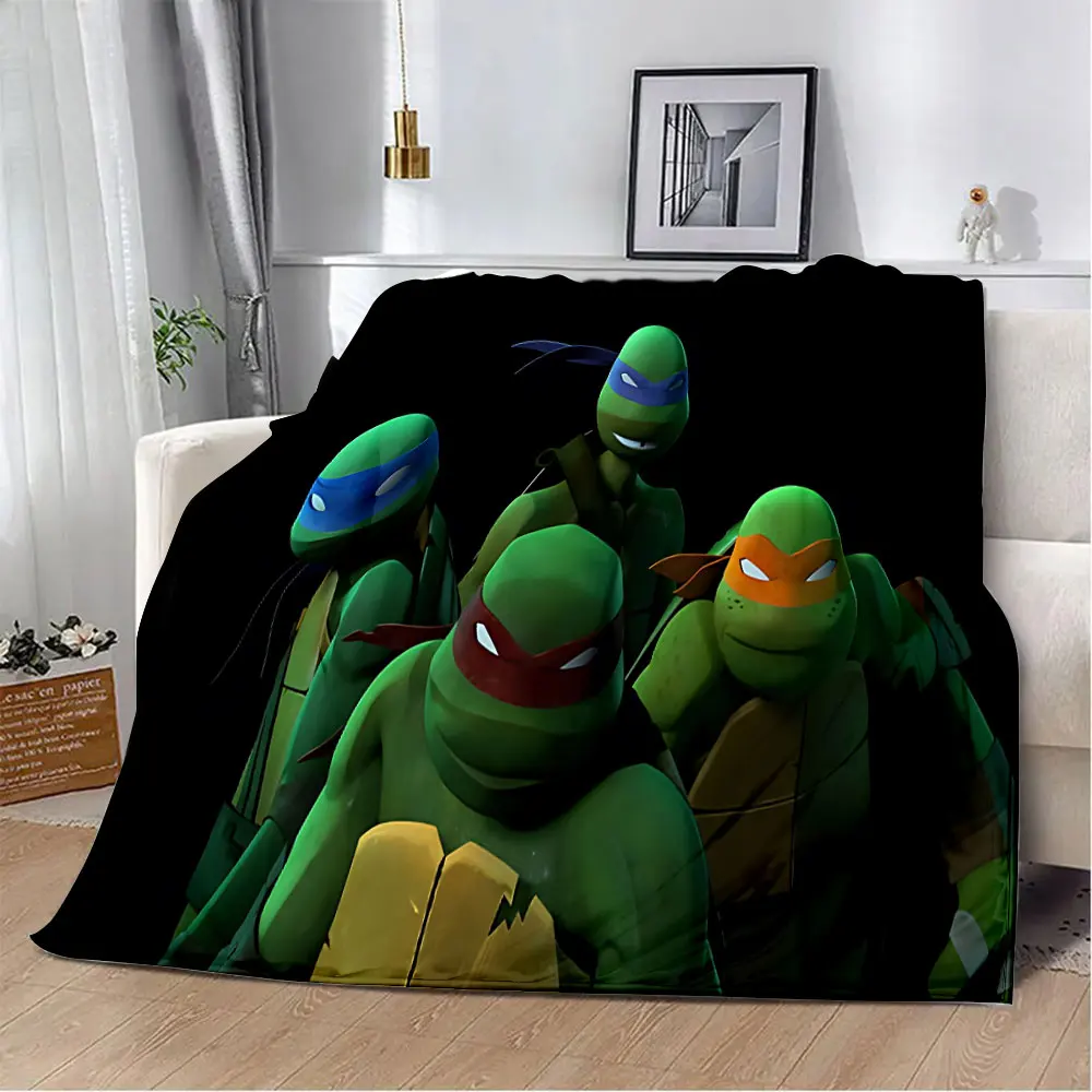 N-Ninja Turtles Printed Blanket Picnic Blankets Warm Blanket Soft and Comfortable Blanket Home Travel Birthday Gift